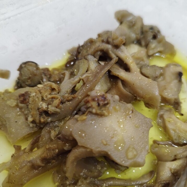【男の宅飯】野菜だけおつまみ9 まいたけオイル煮